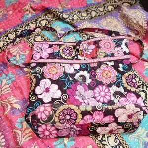 Vera Bradley Pink & Brown Flowers Tote – Mod Floral Pink